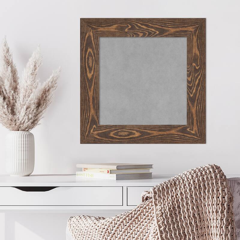 Amanti Art Bridge Brown Framed Magnetic Board