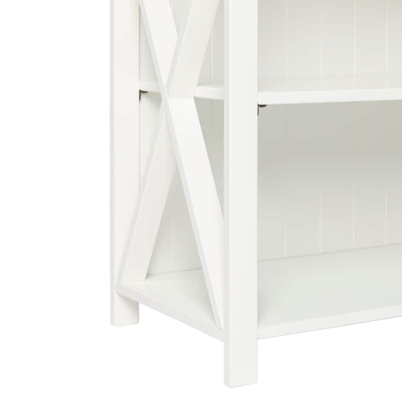 Middlebrook Farmhouse 52-inch Solid Wood Bookshelf Console