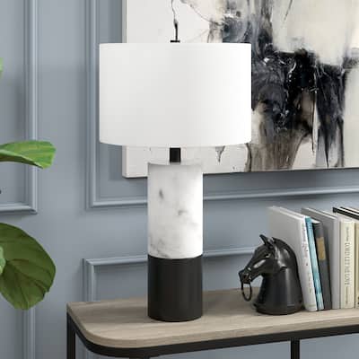 Lena 24" Tall Table Lamp with Fabric Shade - 13" Wide