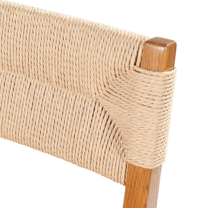 SAFAVIEH Couture Cody Rattan Counter Stool - 17"W x 20"D x 39"H