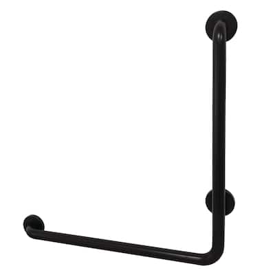 Made To Match 24-Inchx 24-Inch L-Shaped Grab Bar - Left Hand