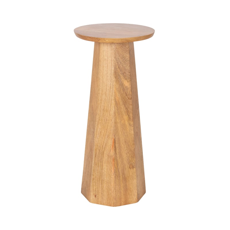 Kate and Laurel Hemingson Round Drink Table - 10x10x22 - Natural