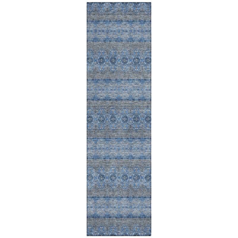 Machine Washable Indoor/ Outdoor Chantille Ombre Stripes Rug