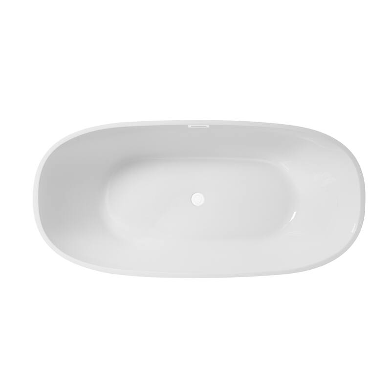 Adler Soaking Bathtub in Glossy White