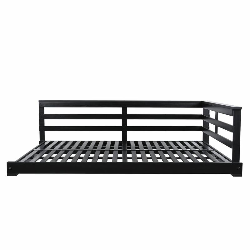 Country Patio Wooden Twin Size Swing Daybed Porch Swing Frame
