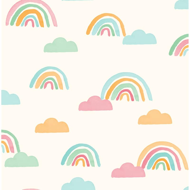 Advantage Over The Rainbow Multicolor Painted Skies Wallpaper