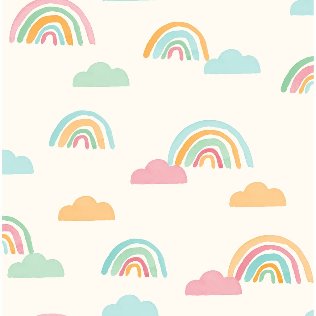 Advantage Over The Rainbow Multicolor Painted Skies Wallpaper