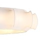 preview thumbnail 10 of 10, 29.6" Farmhouse White Silk Fabric 3-blade Fandelier Bladeless Ceiling Fan with Light and Remote
