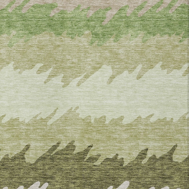 HomeRoots Striped Transitional Rectangle Outdoor Rug