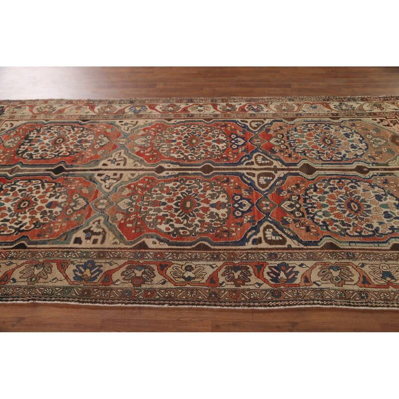 Vegetable Dye Bakhtiari Persian Antique Area Rug Handmade Wool Carpet - 5'3"x 9'11"