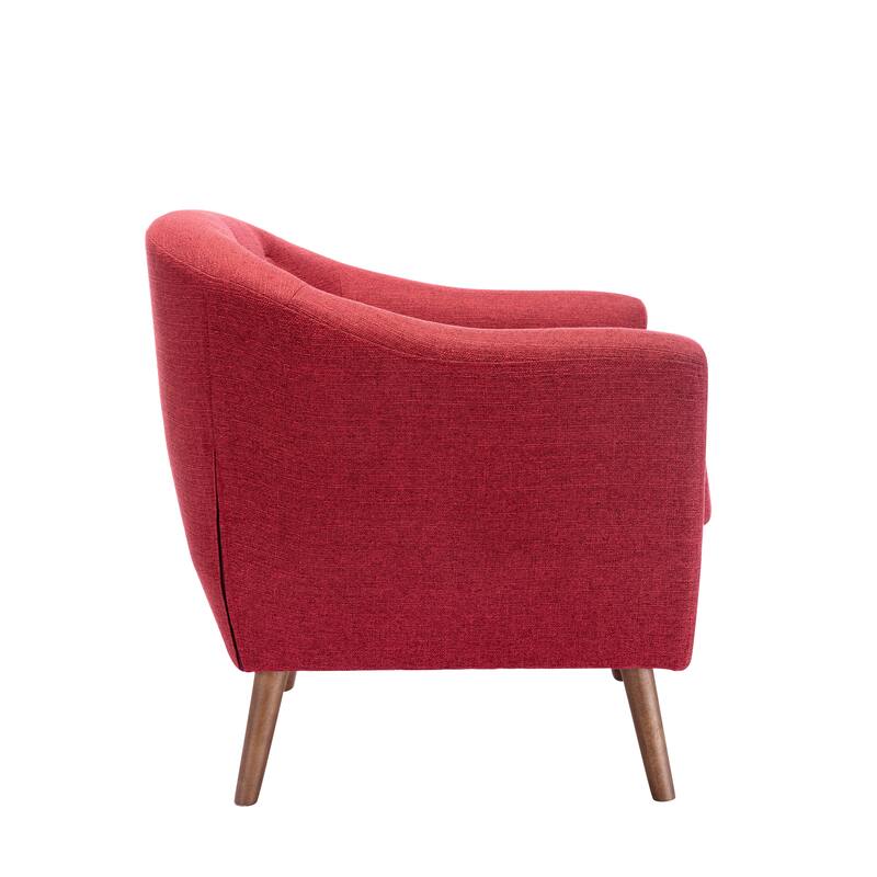 Carson Carrington Junsele Linen Upholstery Club Accent Chair