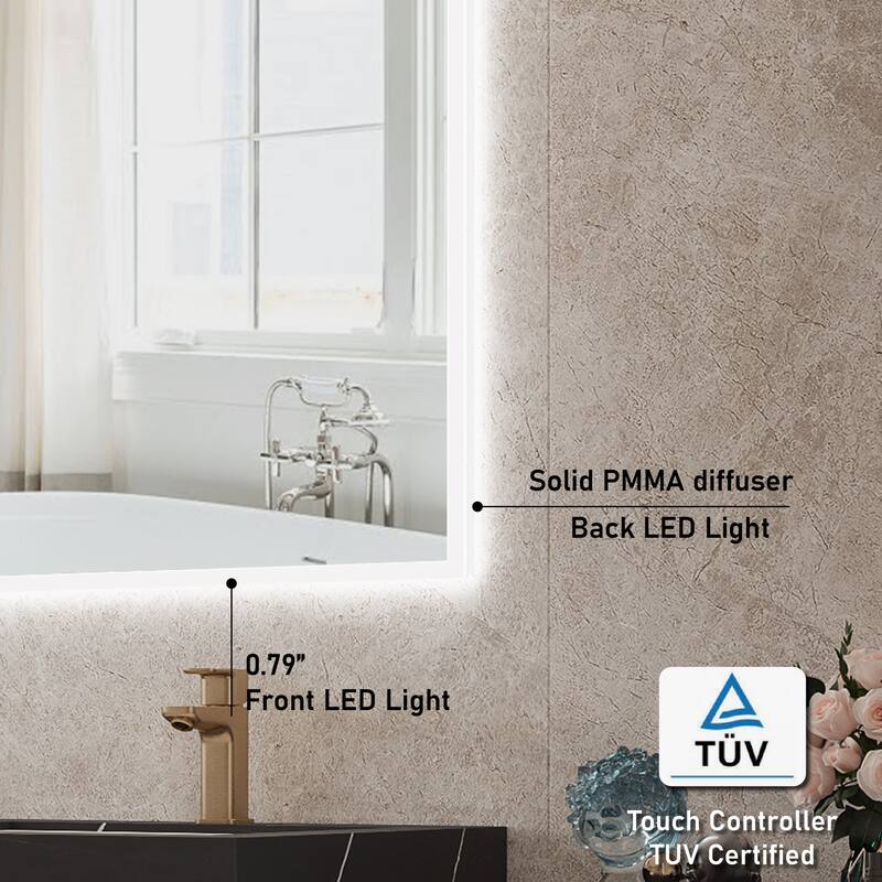 Modern Wall Mounted LED Bathroom mirror