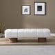 preview thumbnail 24 of 51, Christopher Knight Home - Daniel Upholstered Dining Bench, No-Assembly Entryway & Bedroom Ottoman with Sturdy Wood Legs