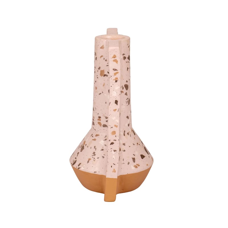 Urbino Handmade Ceramic Vase - Rose Terrazzo/Terracotta