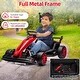 preview thumbnail 7 of 18, 24V Ride On Go Kart for Kids, 7Ah Battery Two 200W Motors, Ajustable Length Electric Ride Toy Red