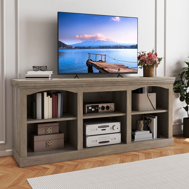 Moasis 70"W Farmhouse TV Stand for 75/80" TV, Entertainment Center