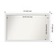 preview thumbnail 71 of 190, Wall Mirror Choose Your Custom Size - Extra Large, Blanco White Wood Outer Size: 43 x 27 in