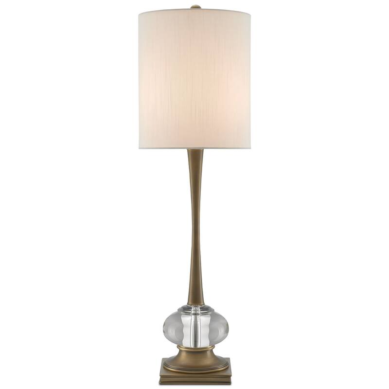 Currey & Company Giovanna Brass Table Lamp - 34"h x 10"dia