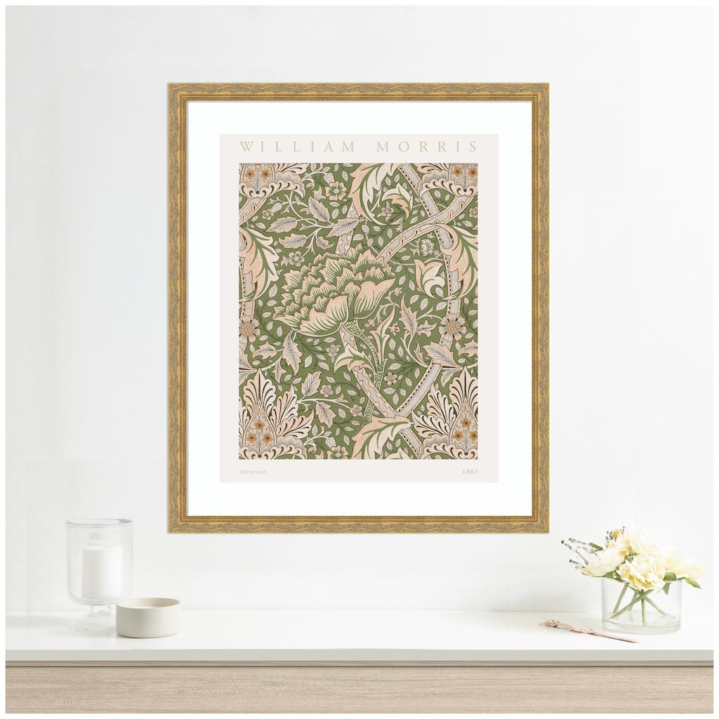 Kate and Laurel Framed Art Poster William Morris Windrush 1883 by The Art Institute of Chicago