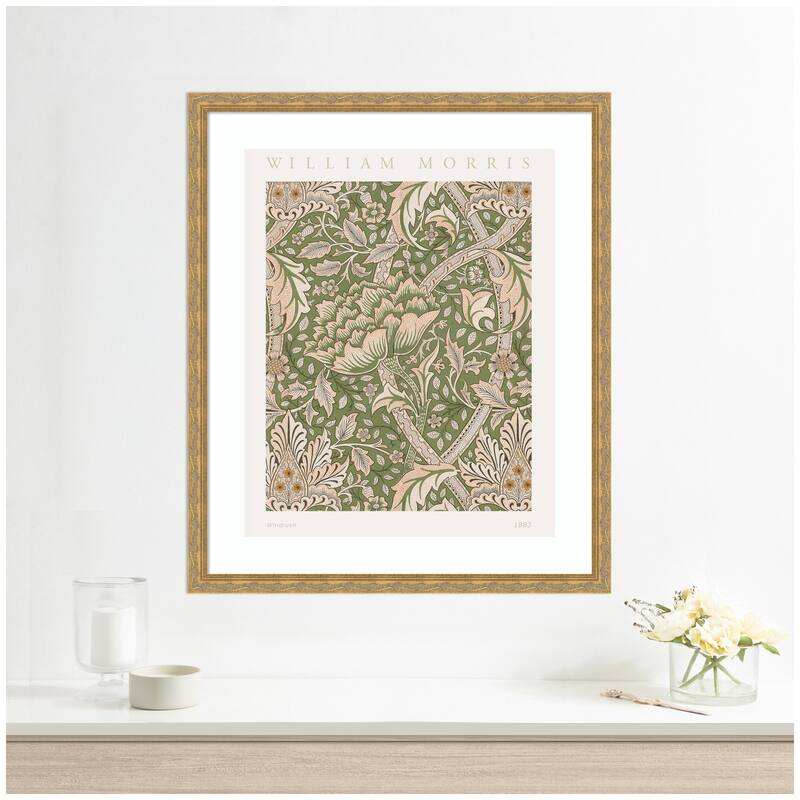 Kate and Laurel Framed Art Poster William Morris Windrush 1883 by The Art Institute of Chicago