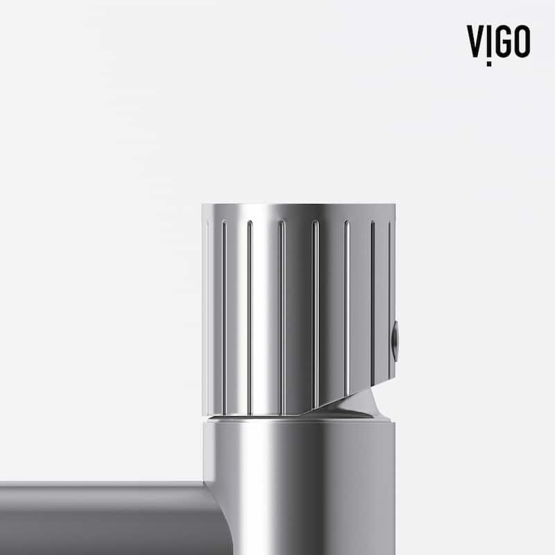VIGO Sottile 18"L x 13"W Glass Vessel Sink and Ashford 11"H Faucet Set