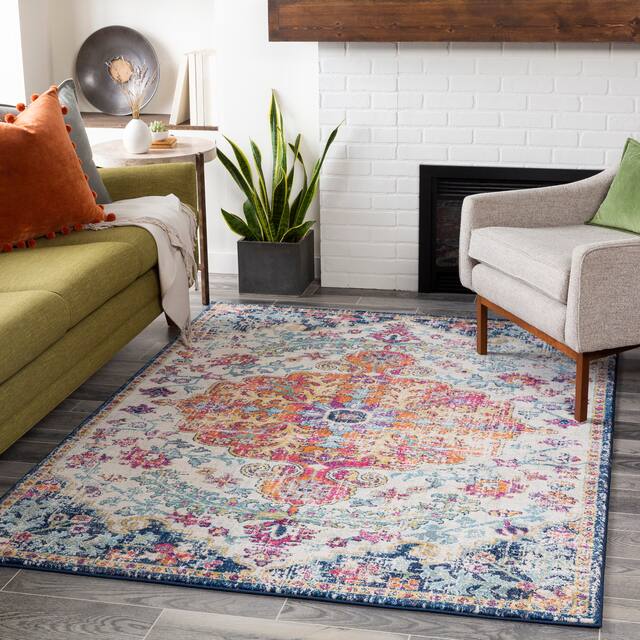 Caressa Vintage Boho Area Rug - 10' Square - Multi