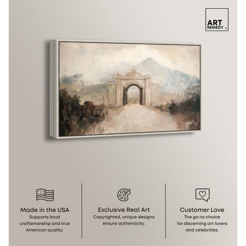 Stone Arch Canvas by Art Remedy
