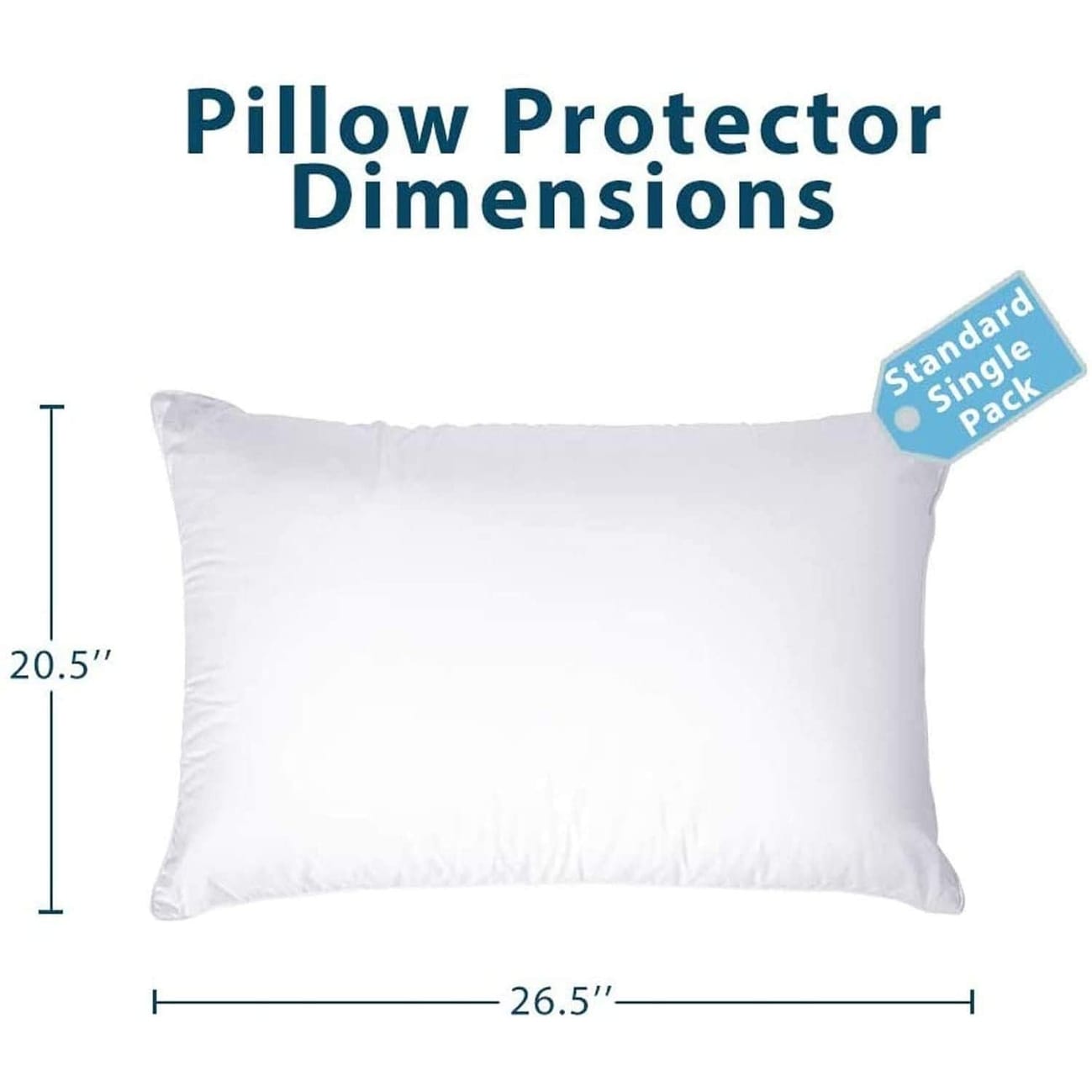 Vinyl pillow discount protector with zipper