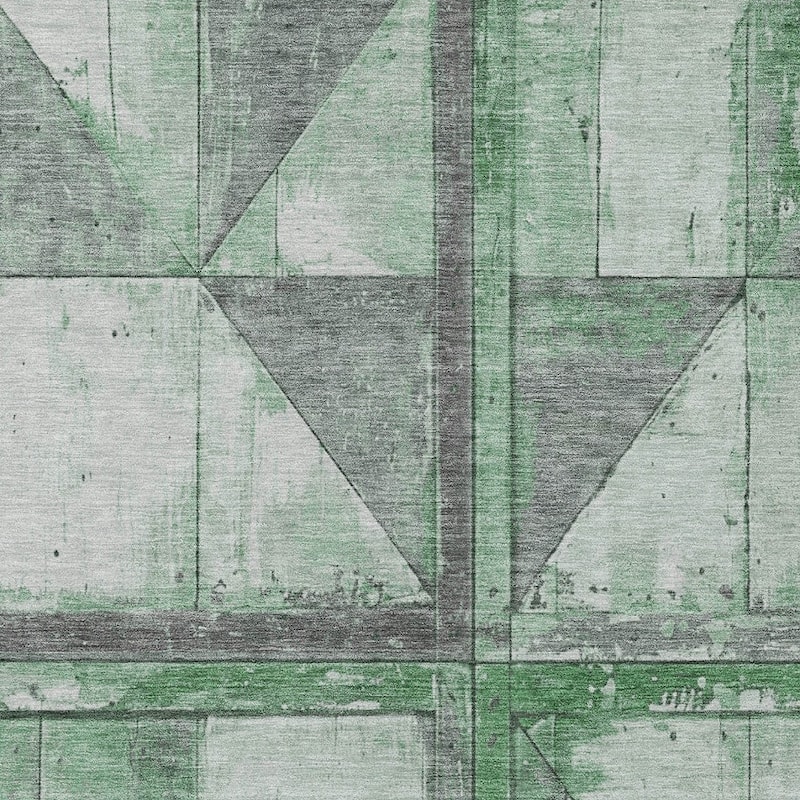 HomeRoots Geometric Transitional Rectangle Outdoor Rug