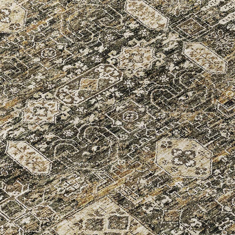 Machine Washable Indoor/ Outdoor Chantille Vintage Traditional Rug