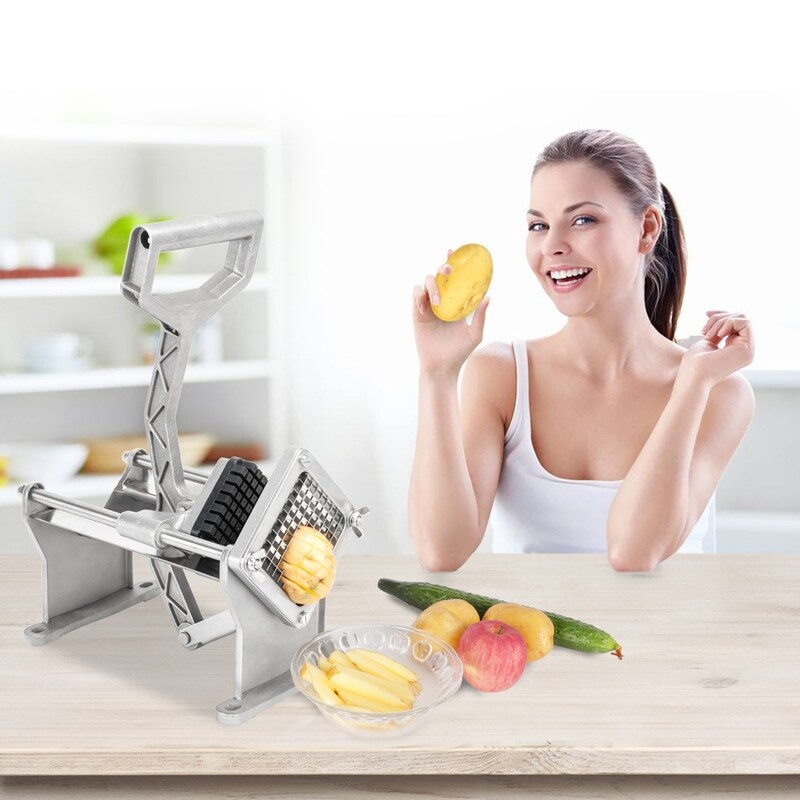Details about   Vertical Vegetable Potato French Fries Cutting Peel Machine W/ Single 3/8" Blade 