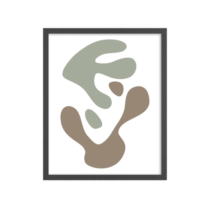 Nature Creative - Modern Abstracts 9 - Framed Wall Art - Black - 16 x 20