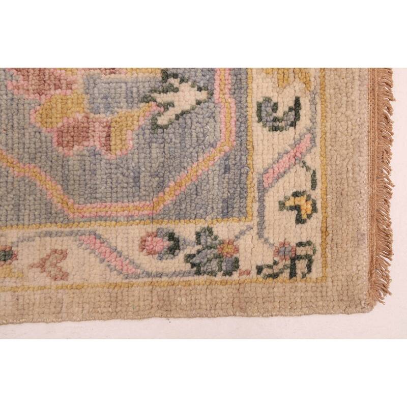 ECARPETGALLERY Hand-knotted Modern Oushak Beige Wool Rug - 7'10 x 9'9