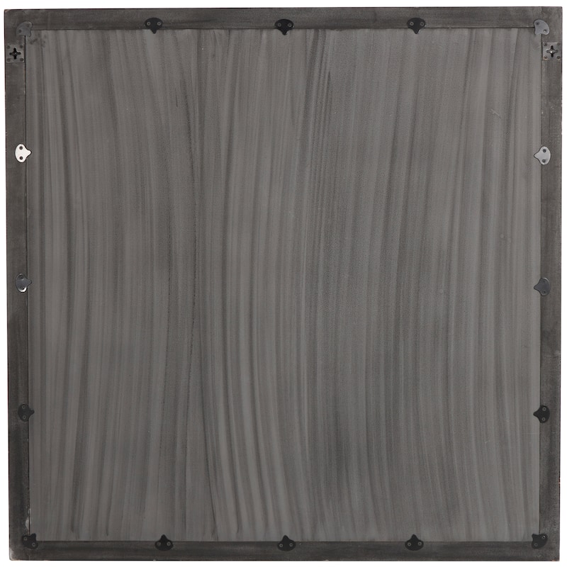 Gray Wooden Handmade Inspired Coral Home Wall Decor with Mirror Backing