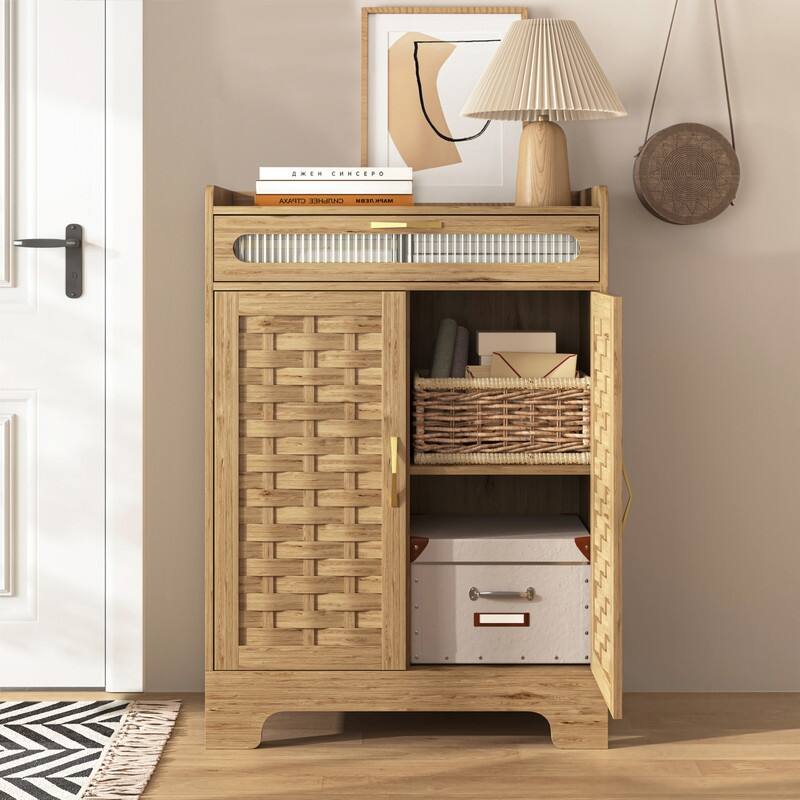 Modern Wood Drawer Dresser Storage Organizer Dresser for Living Room, Hallway, Bedroom, Kids Bedroom