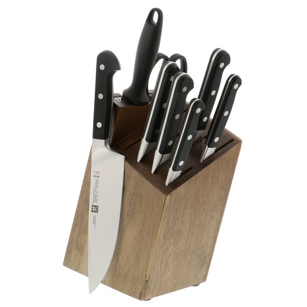 Zwilling Pro 9 Piece Knife Block Set Black