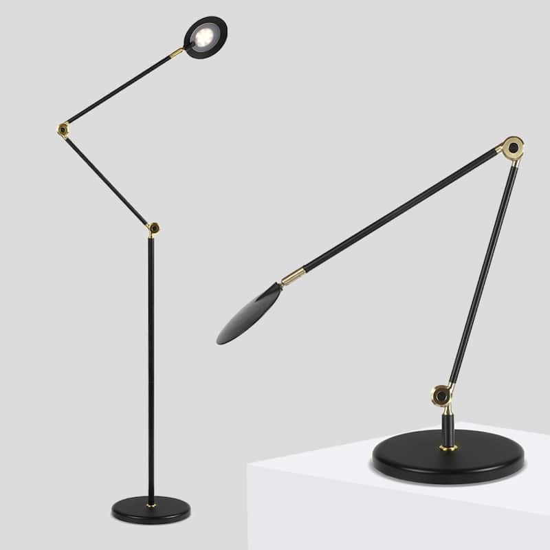 Brightech Sage 68 in. Classic Black Industrial 3-Way Dimming and Color Temperature Adjustable LED Floor Lamp