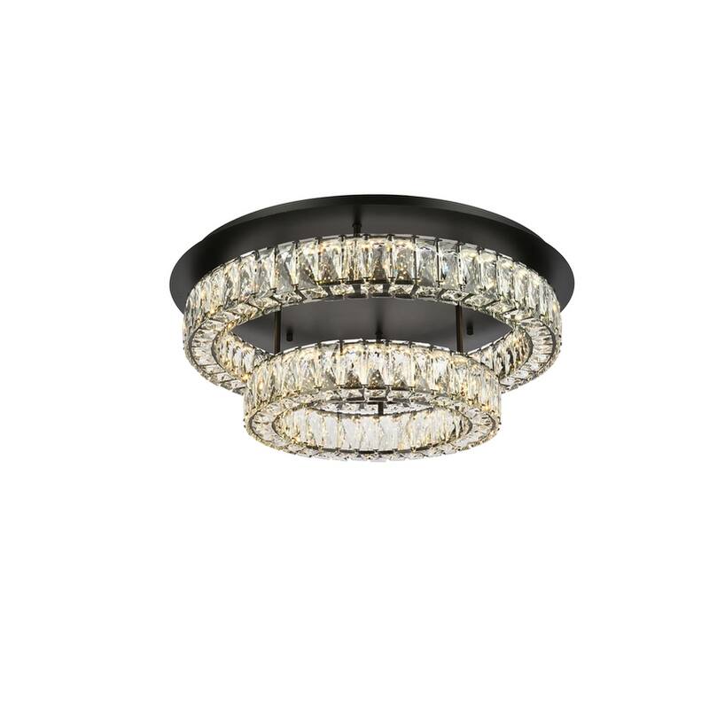 Indigo Home 26 inch LED double flush mount in black