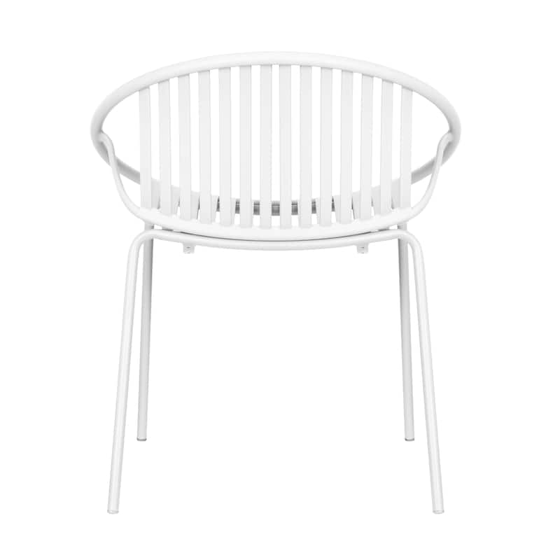 Christopher Knight Home - Emma Patio Outdoor Contemporary Plastic Stackable Dining Chairs