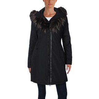 Shop Noize Womens Donna Parka Coat Winter Faux Fur Trim