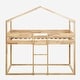 preview thumbnail 6 of 39, Twin Over Twin Bunk Bed Wood Bed with Tent