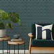 preview thumbnail 3 of 2, Transform Peacock Green Peel & Stick Wallpaper