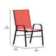 preview thumbnail 51 of 55, Outdoor Stacking Sling Patio Chairs (Set of 4)
