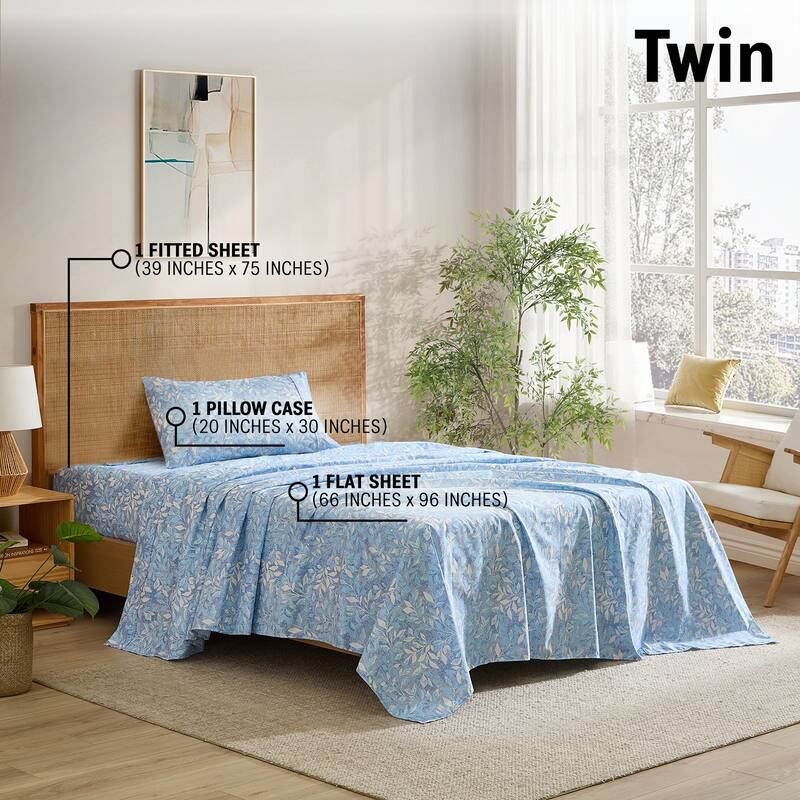 HLC.ME Floral Printed Ultra Soft Bed Sheets Set