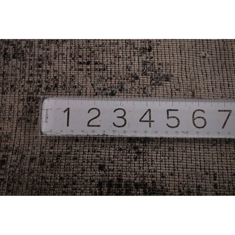 All-Over Abstract Indian Area Rug Handmade Wool Carpet - 8'0"x 10'2"