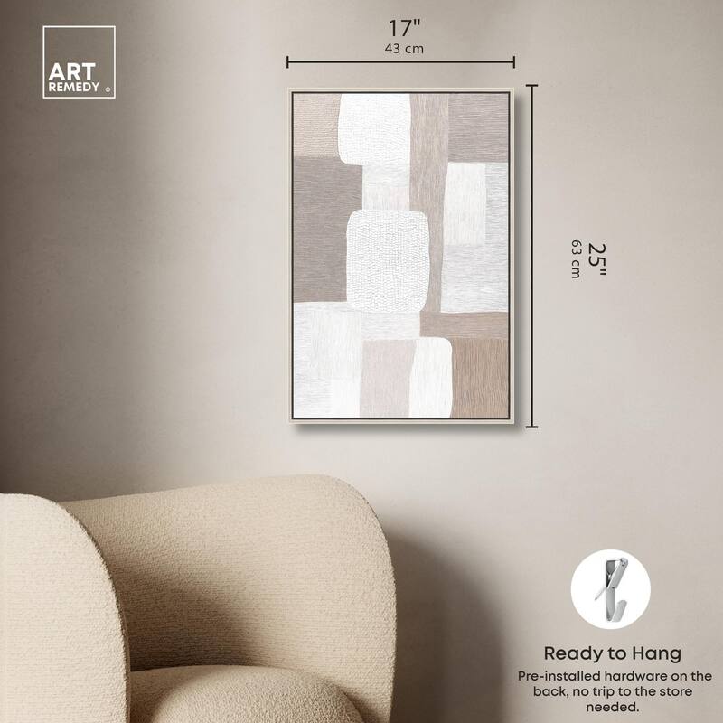 Stucco Squares II Canvas by Art Remedy