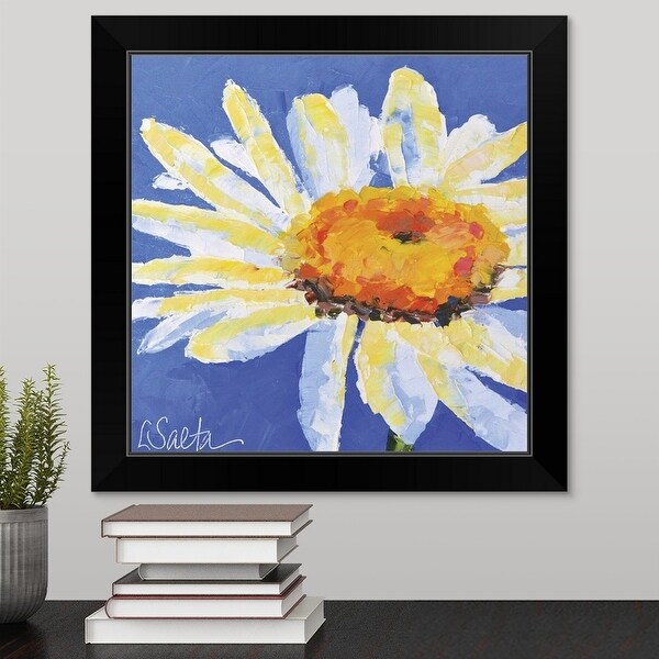 Leslie Saeta Economy Framed Print with Standard Black Frame entitled He Loves Me