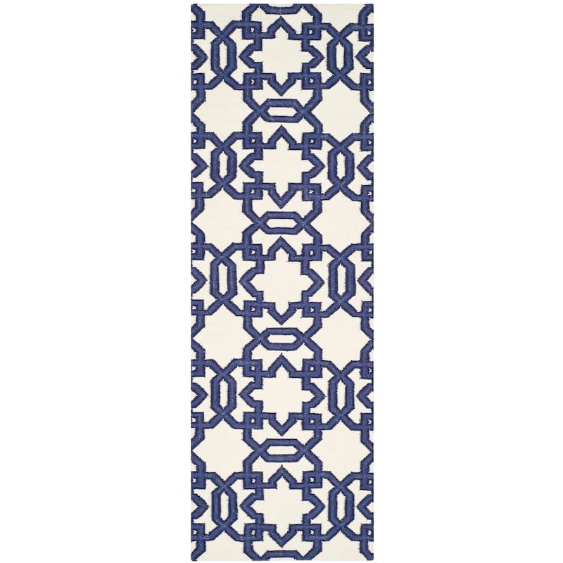 SAFAVIEH Handmade Flatweave Dhurries Hilpa Modern Moroccan Wool Rug