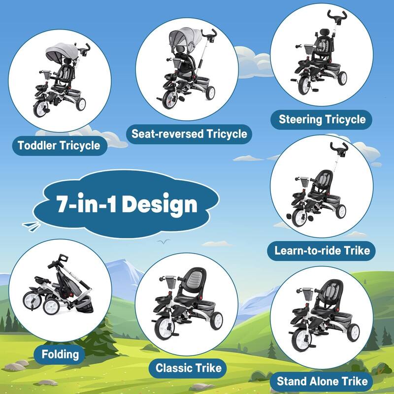 7 in 1 Baby Tricycle