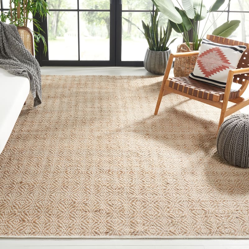 SAFAVIEH Handmade Natural Fiber Diljana Farmhouse Jute Rug - 9' x 12' - Natural/Beige